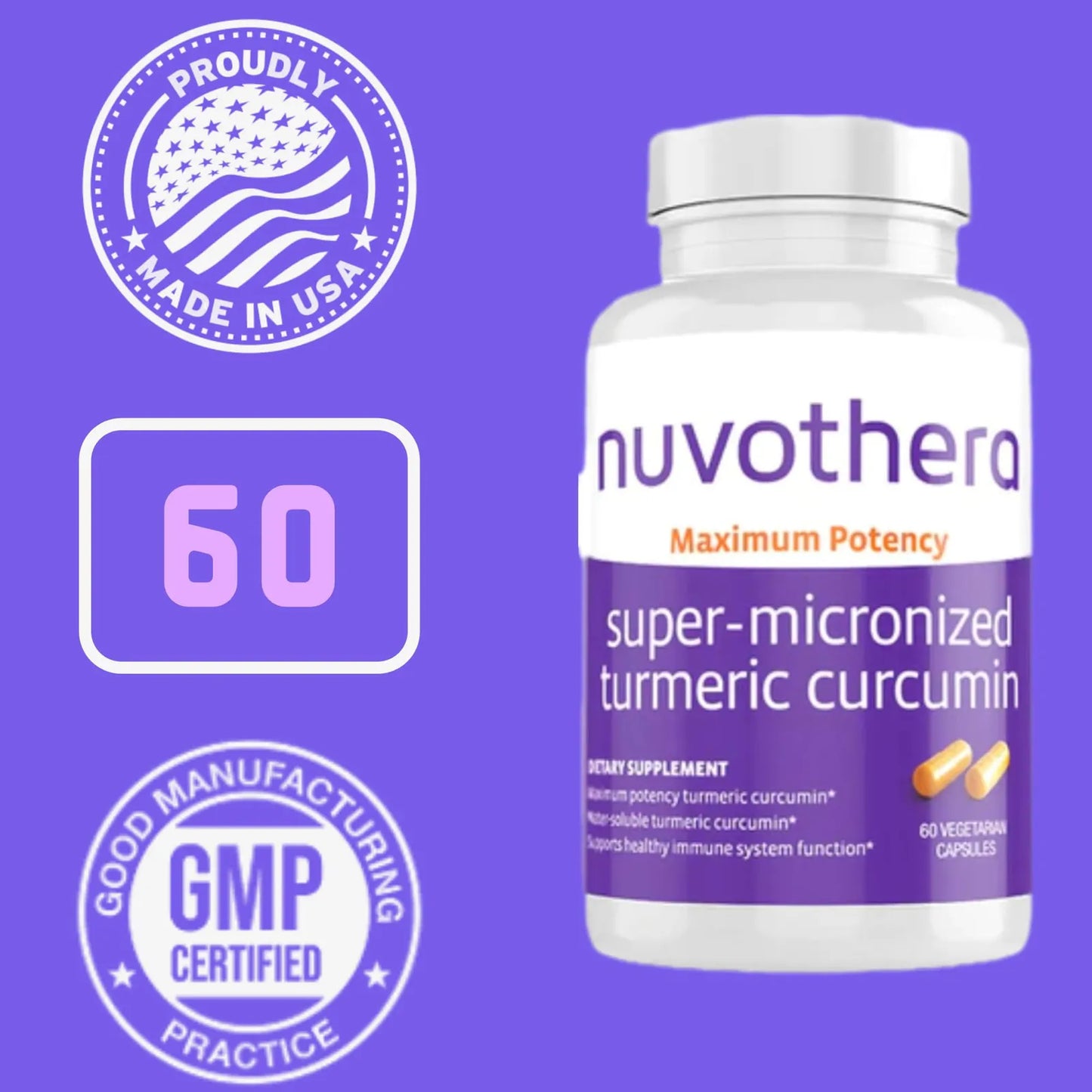 Cápsulas De Curcumina Supermicronizada Antiinflamatorio Articulaciones Piel