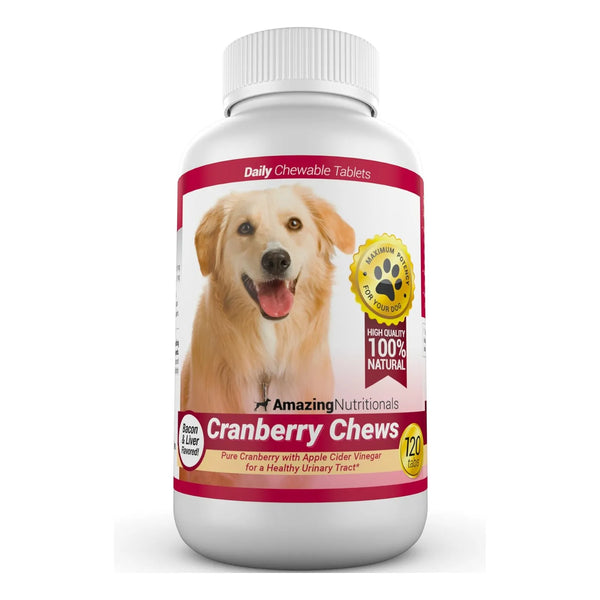 Suplemento Arándano Antioxidante Para Perros 120 Masticables Soporte Tracto Urinario