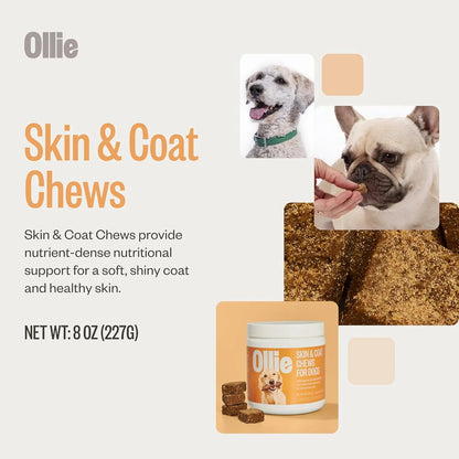 Suplemento Piel Pelaje Perro Alivia Irritacion Promueve Brillo Ollie 60 Unidades