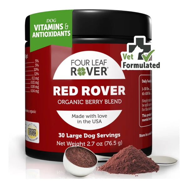 Suplemento Urinario Red Rover Para Perros Con Bayas Organicas Y Manzana 30 Porciones