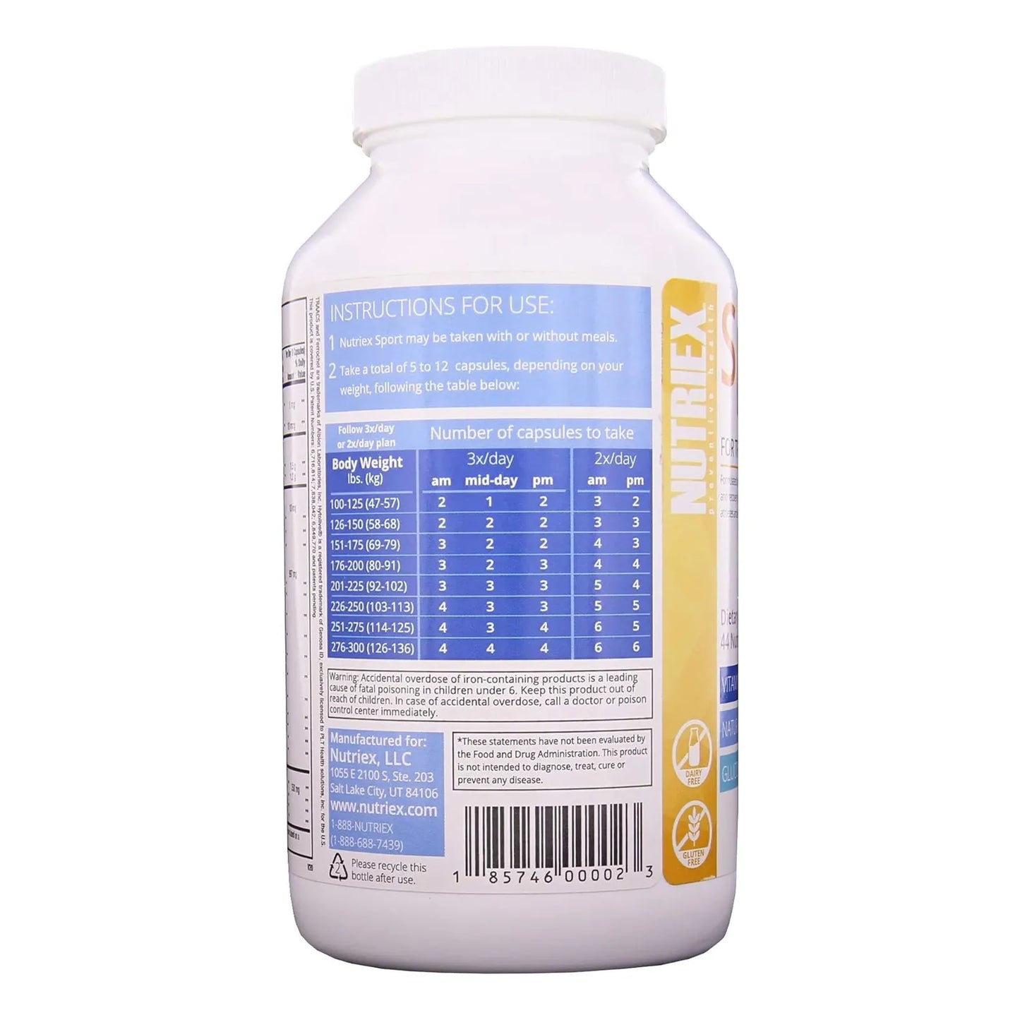 Multivitaminas Deportivas Con Glucosamina Y Condroitina 270 Capsulas Energia Y Proteccion Articular