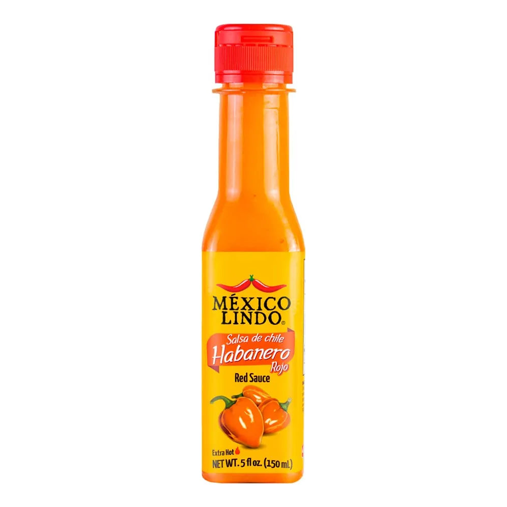 Salsa Picante Habanero Rojo Mexicana 5 Oz Tradicional Sin Azucar