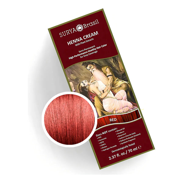 Surya Brasil Henna Cream Tratamiento De Color Cabello Natural Vibrante