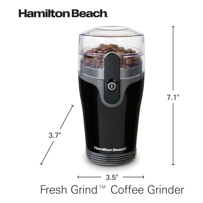 Molinillo Eléctrico Hamilton Beach Para Café Y Especias Con Cuchillas De Acero Inoxidable
