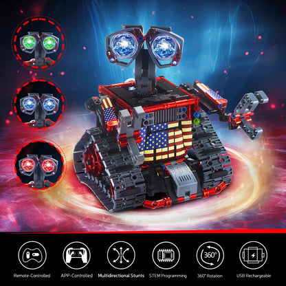 Kit Robot 4 En 1 Programable Con App Luces LED STEM 560 Piezas
