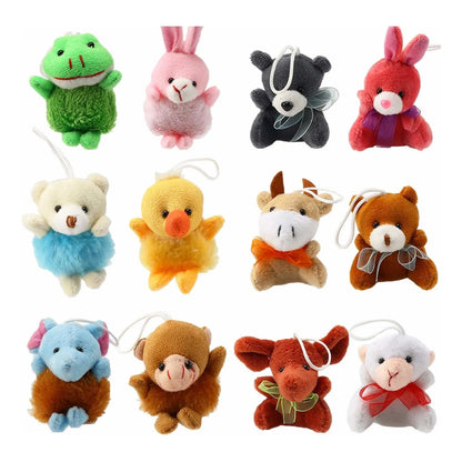 Juego De 32 Mini Peluches Lindos Incluye Laxdacee Verde Oscuro Diversión Y Aprendizaje