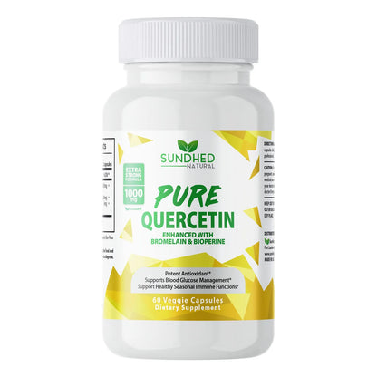 Quercetina Pura Con Bromelina Y Bioperina Antioxidante 1000 Mg Fórmula Extra Fuerte