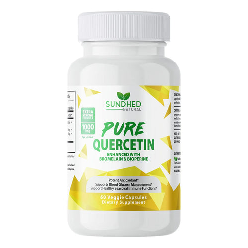 Quercetina Pura Con Bromelina Y Bioperina Antioxidante 1000 Mg Fórmula Extra Fuerte