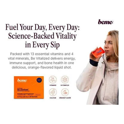 Multivitamínico Líquido Be Vitalized Para Mujeres Con Vitaminas A B C D E K