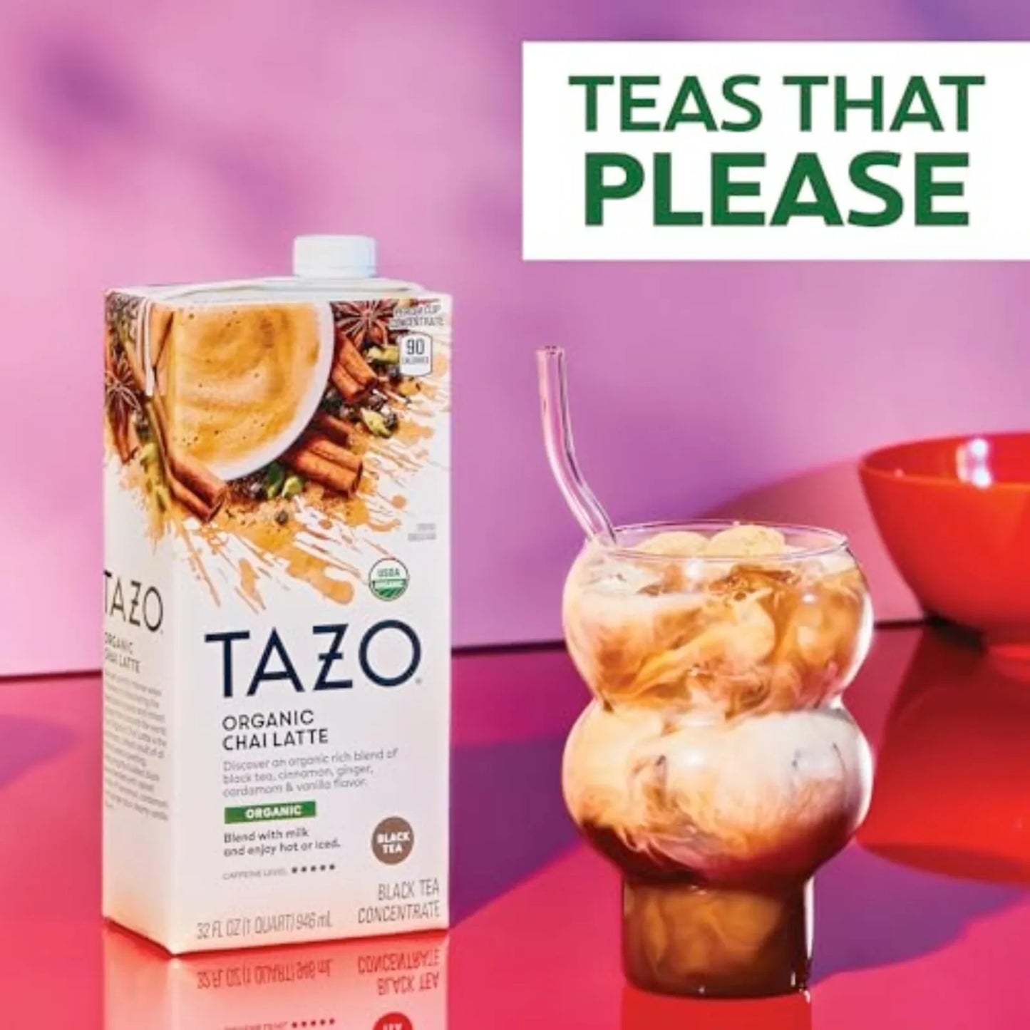 Concentrado Chai Orgánico 946 Ml Paquete Doble Sabores Audaces Y Energía Natural