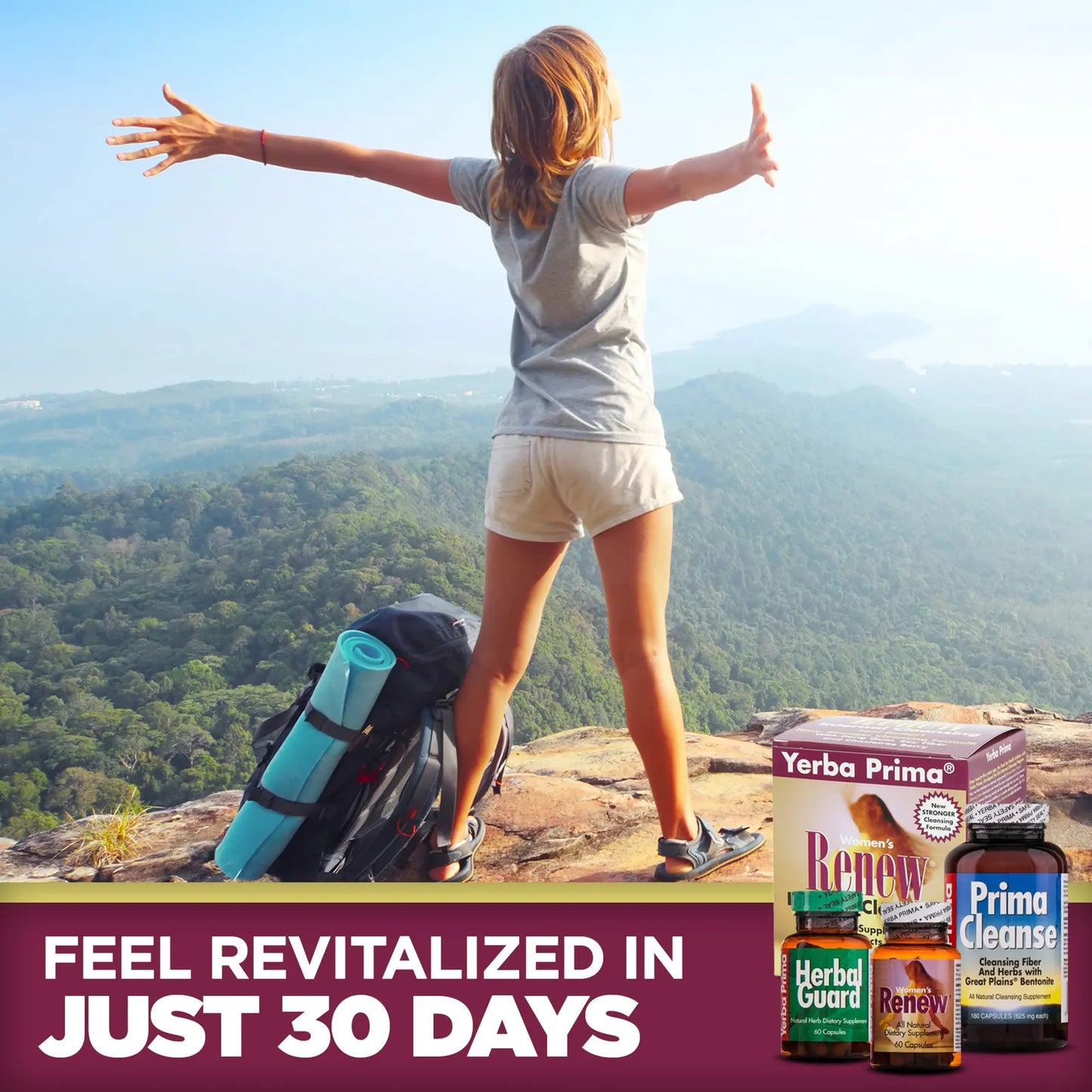 Kit Limpieza Interna Renew Mujer 30 Dias Hierbas Desintoxicacion Colon Higado Piel