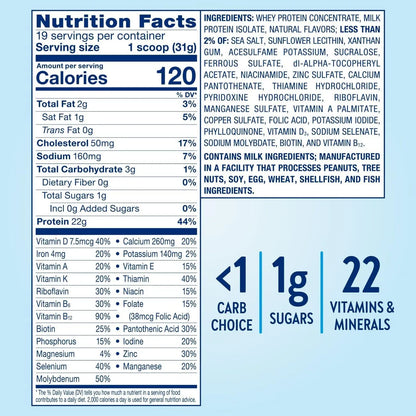 Glucerna Hunger Smart Polvo Nutrición Diabetes Control Azúcar Vainilla 22.3 Onzas
