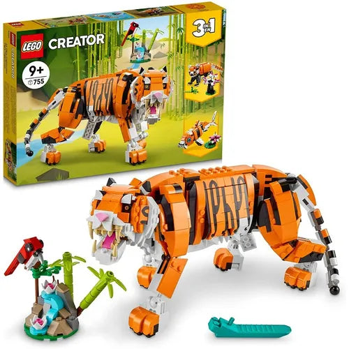 Kit De Construcción Lego Creator 31129 Majestic Tiger 3 En 1 755 Piezas