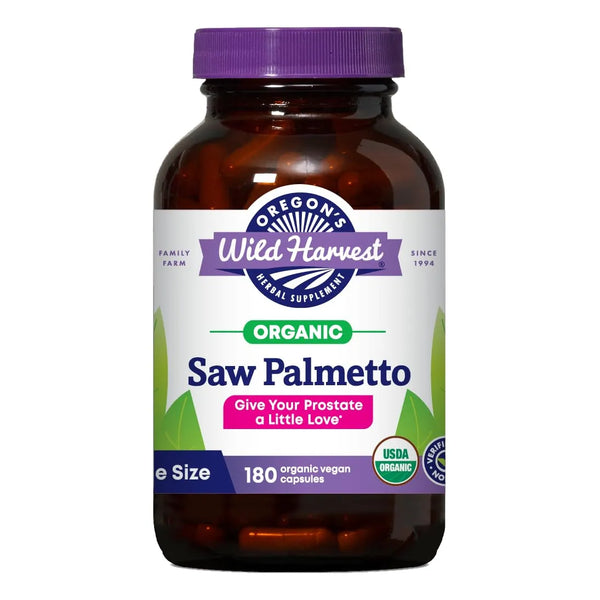 Cápsulas Orgánicas De Palma Enana Americana 180 Unidades Veganas Y Sin OMG