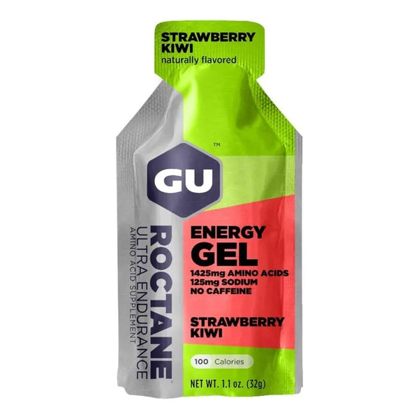 Gel Energético GU Roctane Endurance Fresa Kiwi 24 Unidades Doble Fuente Energía
