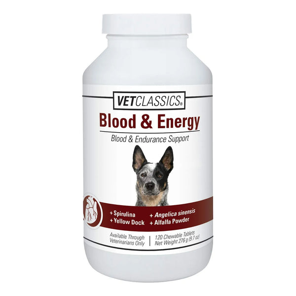 Soporte Energético Y Sanguíneo Para Perros Con Espirulina 120 Tabletas Masticables