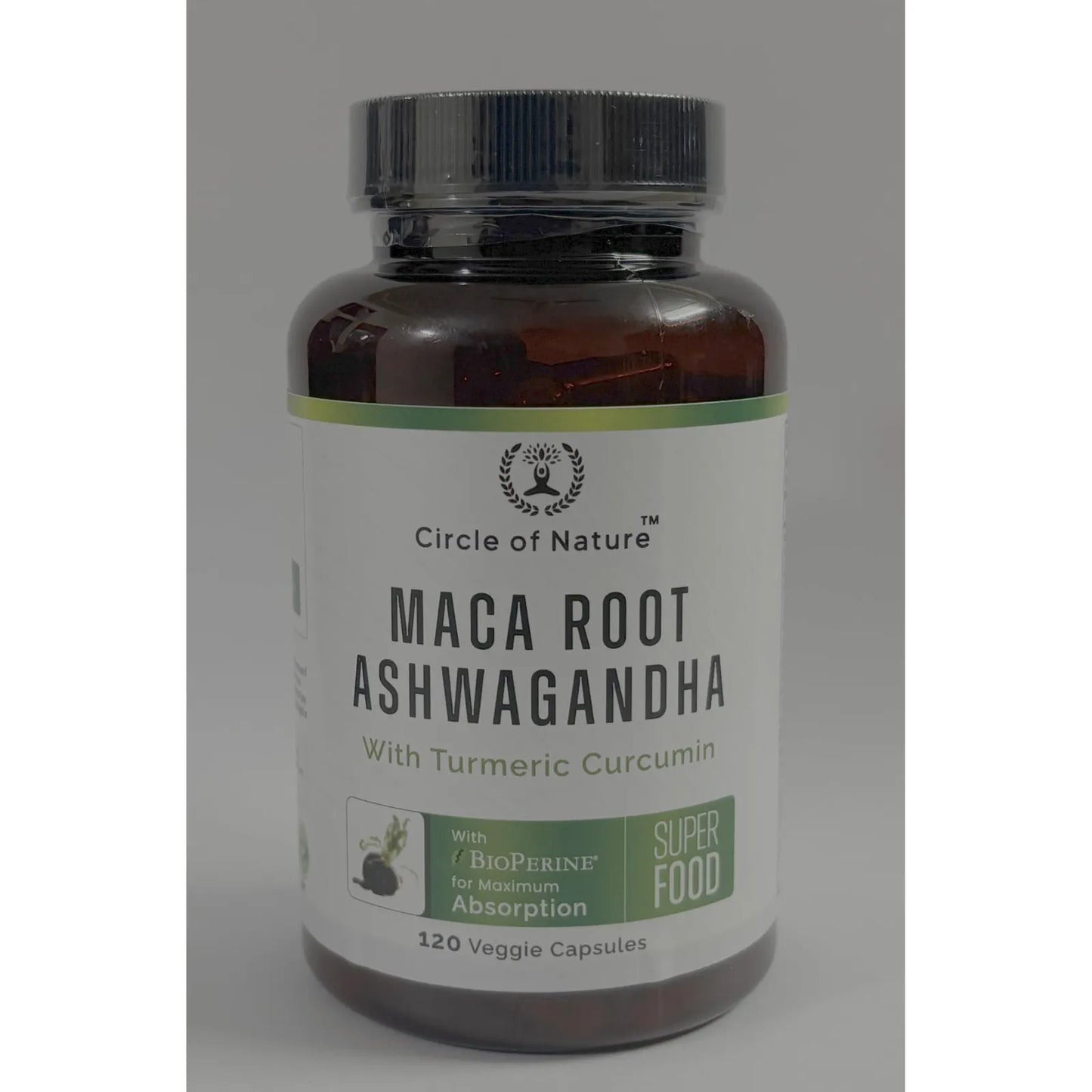 Capsulas De Maca Ashwagandha Curcuma Y Bioperina 120 Unidades Energia Y Calma Natural