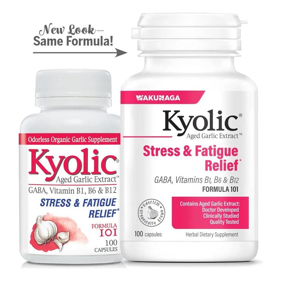 Extracto De Ajo Envejecido Kyolic 100 Capsulas Alivia Estres Fatiga