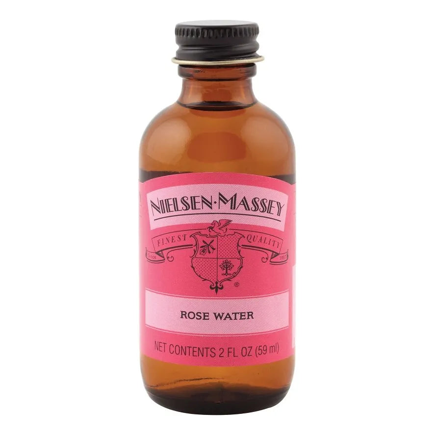 Agua De Rosas Nielsen Massey 60 Ml Para Hornear Y Cocinar Aroma Premium
