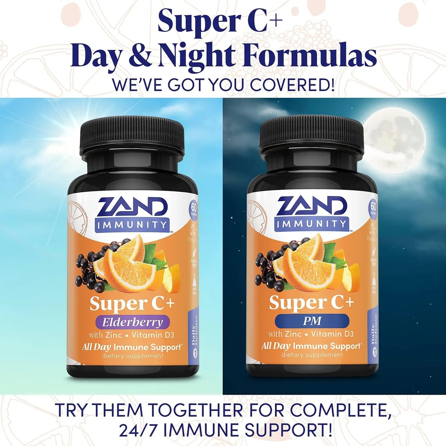 Immunidad Diaria Pureway C Zinc Vitamina D3 Saúc 60 Tabletas Apoyo Inmunológico