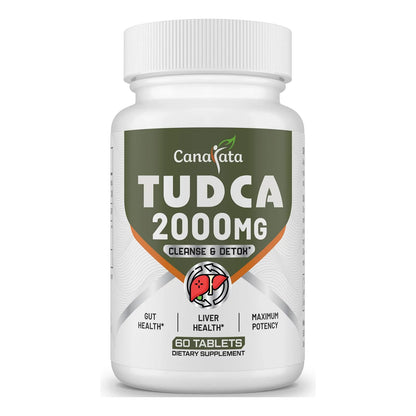 TUDCA 2000 Mg Tabletas Suplemento Hepático Potente Desintoxicación Hígado
