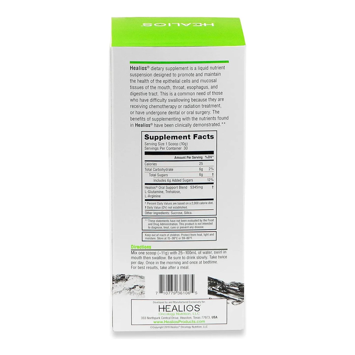 Healios Polvo Natural L Glutamina Trehalosa L Arginina 310g Salud Bucal Digestiva