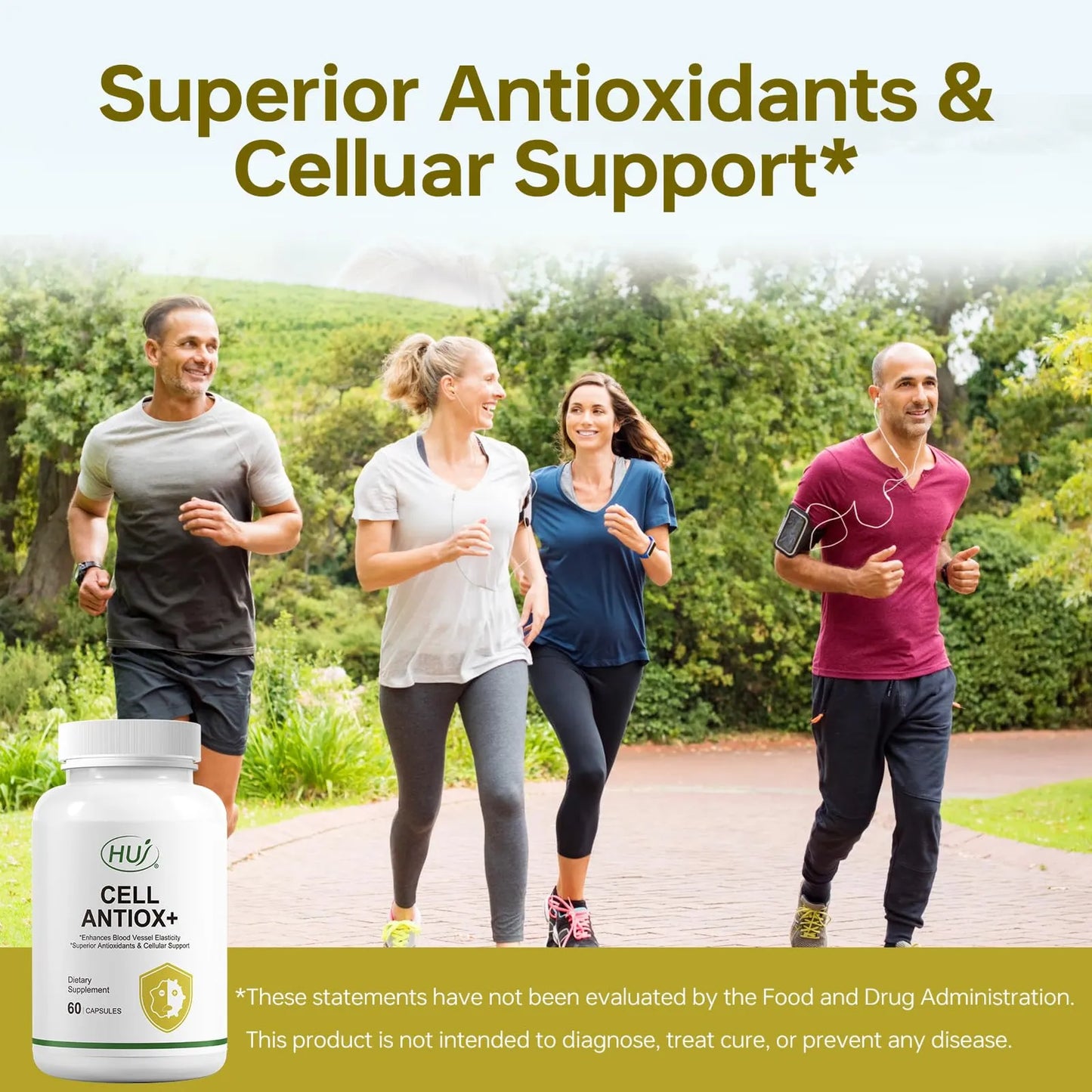 Cell Antiox+ Suplemento Antioxidante Con Extracto De Semilla De Uva Y Vitaminas 60 Cápsulas