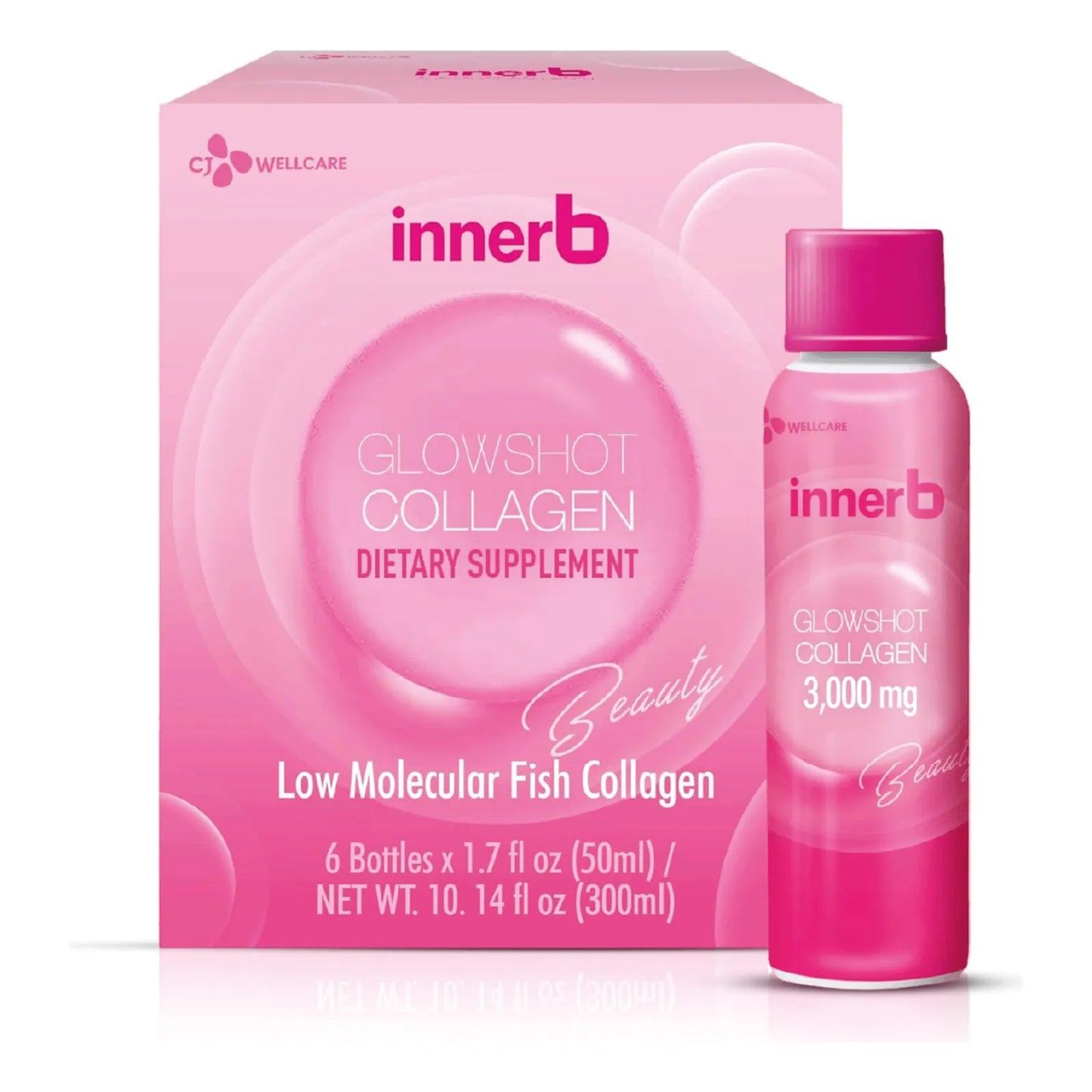 Innerb Glowshot Colageno Liquido 10.1 Onzas Piel Radiante Cabello Fuerte