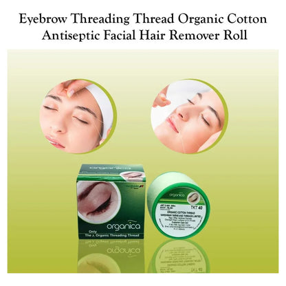 Hilo Depilatorio Para Cejas 40 Carretes 300m Organico India Algodon Premium