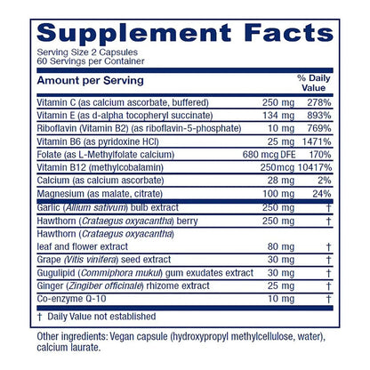 Suplemento Natural CardioBlend 120 Cápsulas Salud Cardiaca Fórmula Avanzada
