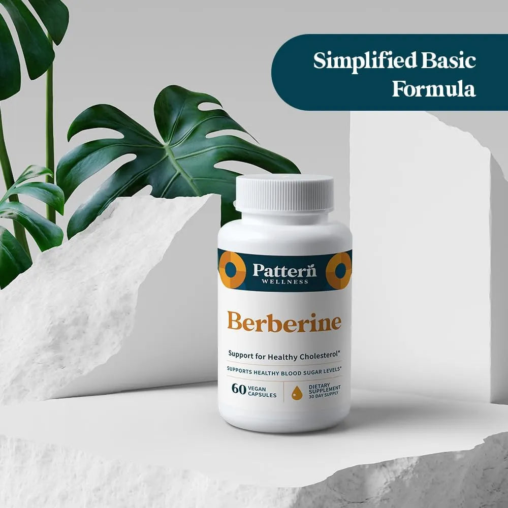 Suplemento De Berberina Con Canela De Ceilán Orgánico Antioxidante Y Metabólico Pattern Wellness 60 Cápsulas Veganas