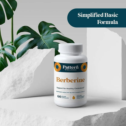 Suplemento De Berberina Con Canela De Ceilán Orgánico Antioxidante Y Metabólico Pattern Wellness 60 Cápsulas Veganas