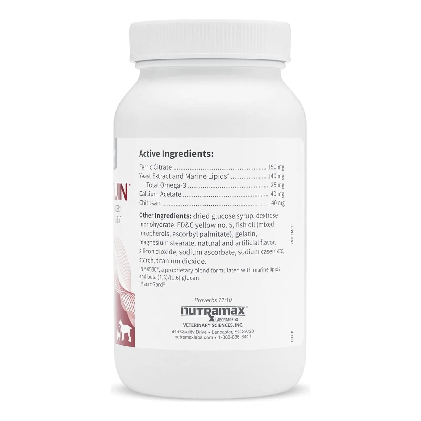 Fosfato Dietetico Apoyo Renal Mascotas 60 Tabletas Nutramax NARAQUIN