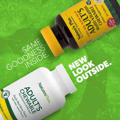 Multivitamínico Masticable Sabor Bayas Rojas 60 Tabletas Vegetariano Sin Gluten