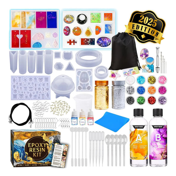 Kit Inicio Moldes Silicona Resina Epoxi Manualidades Joyeria Decoracion
