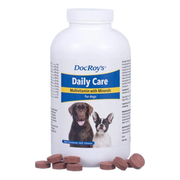 Multivitamínico Diario Para Perros Con Minerales 365 Tabletas Salud Y Energía