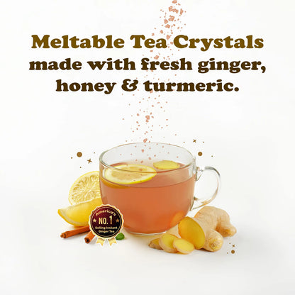 Té Instantáneo De Jengibre Y Cúrcuma Con Cristales De Miel 40 Sobres Natural