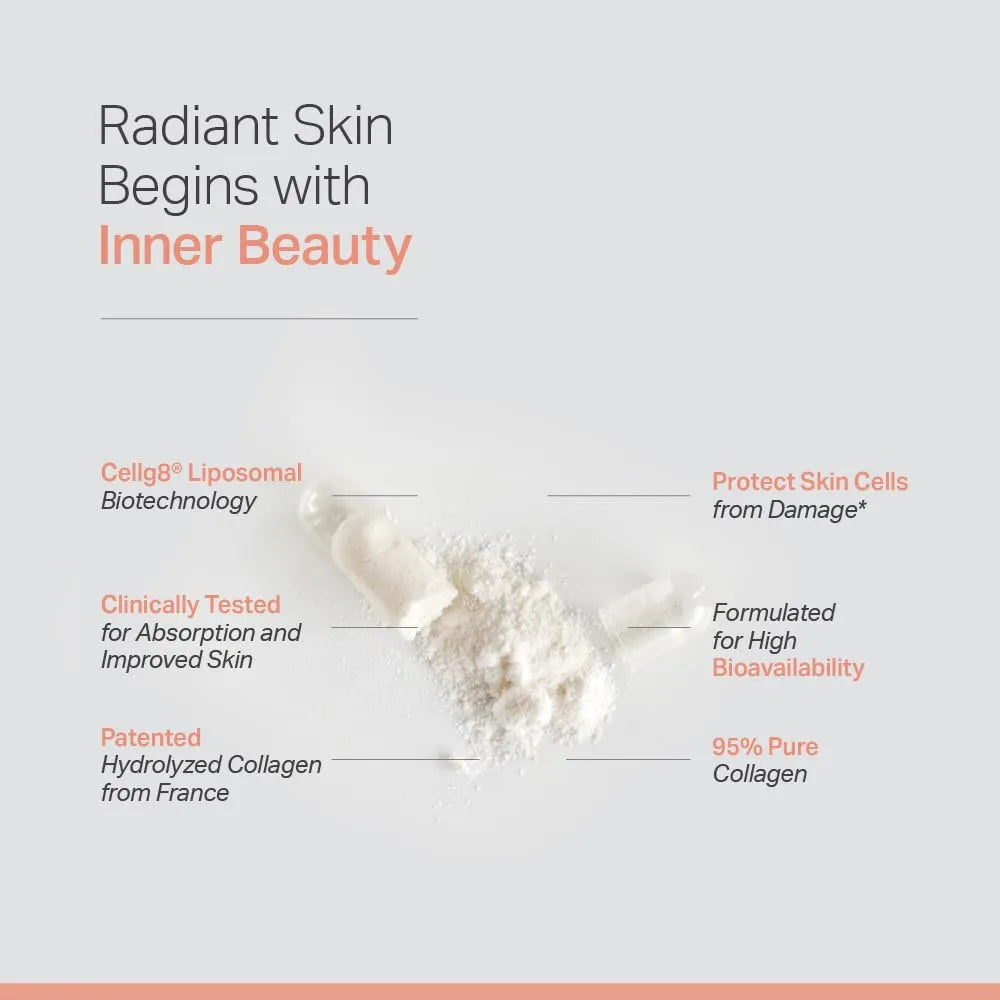 Suplemento Glutatión Liposomal Colágeno Marino Vitamina C Piel Radiante
