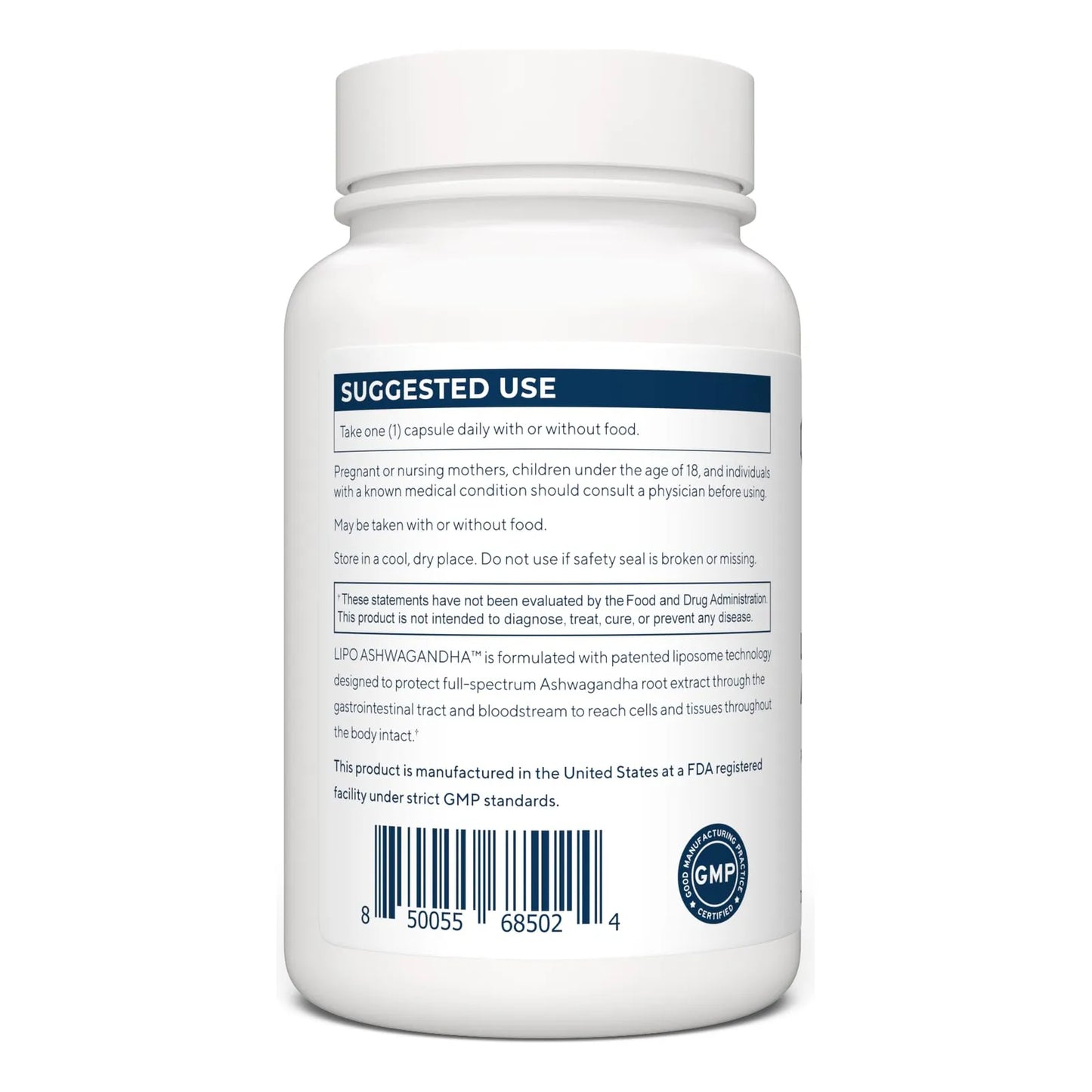 Cápsulas Liposomales Ashwagandha 90 Unidades Alta Absorción 200 Mg Por Dosis