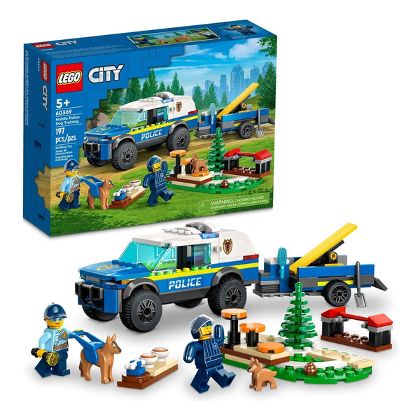 Coche Policia Lego City Con Remolque Y Figuras De Perros Juego De Entrenamiento Canino