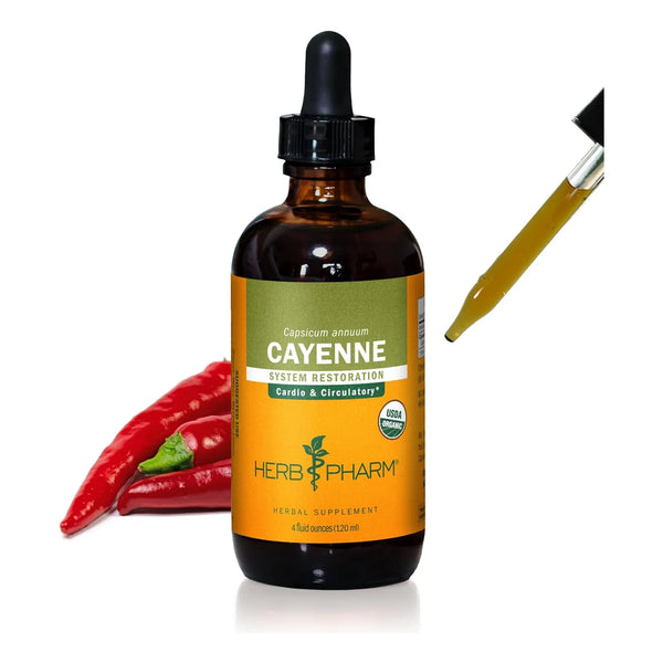 Extracto Liquido De Cayena Organico 4 Oz Apoyo Cardiovascular Y Circulatorio