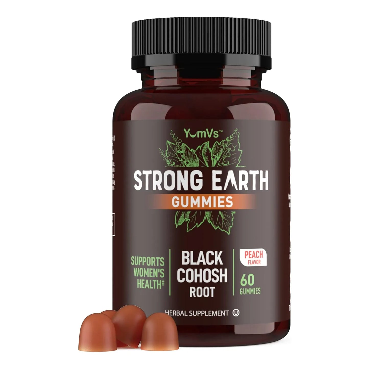 Gomitas De Cohosh Negro 50 Mg 60 Unidades Extracto Natural Para Menopausia