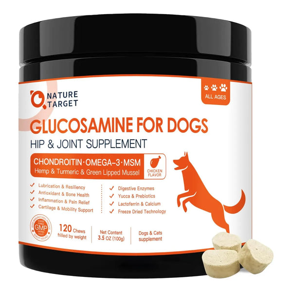 Suplemento Articular Para Perros Con Glucosamina Omega 3 Alivia Dolor Y Mejora Movilidad 120 Comprimidos