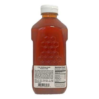 Miel Cruda Pura Natural Sin Filtrar McCoys Honey Florida 3 Libras