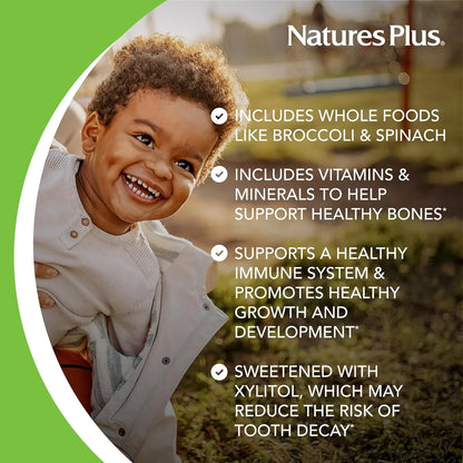 Multivitaminico Masticable Para Niños Animal Parade 90 Tabletas Sabor Variado Sin Azucar