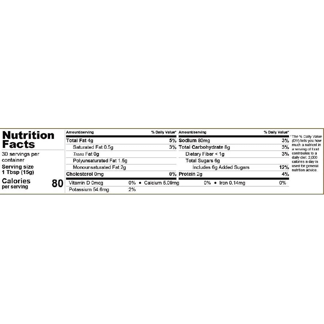 Migas De Mantequilla De Maní Natural 454g Sin Gluten Vegano Energía
