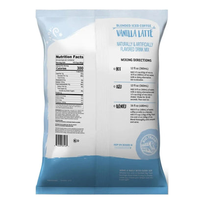Mezcla De Café Helado Con Leche De Vainilla Y Azúcar Reducida 3.5 Libras Sabor Cafetería Instantáneo