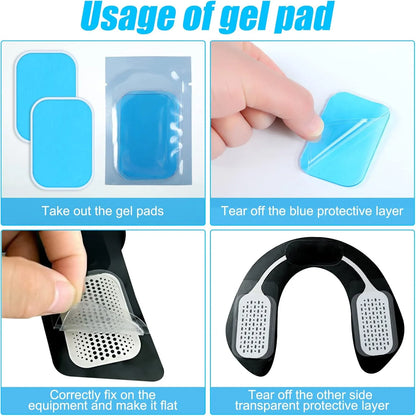 Masajeador De Gel Para Abs 50 Paquetes Almohadillas Estimulador Muscular