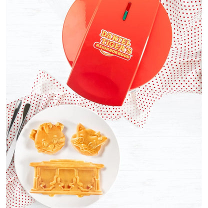 Daniel Tiger Waffle Maker Eléctrico Antiadherente 3D Para Gofres Y Panqueques