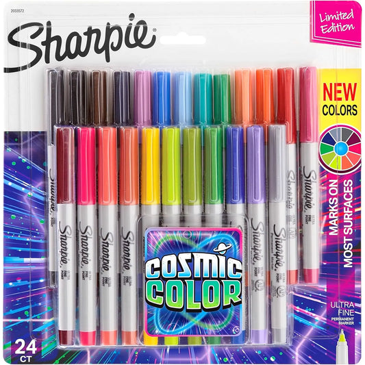 Sharpie Cosmic Color Marcadores Punta Ultrafina 24 Colores Vibrantes Y Permanentes
